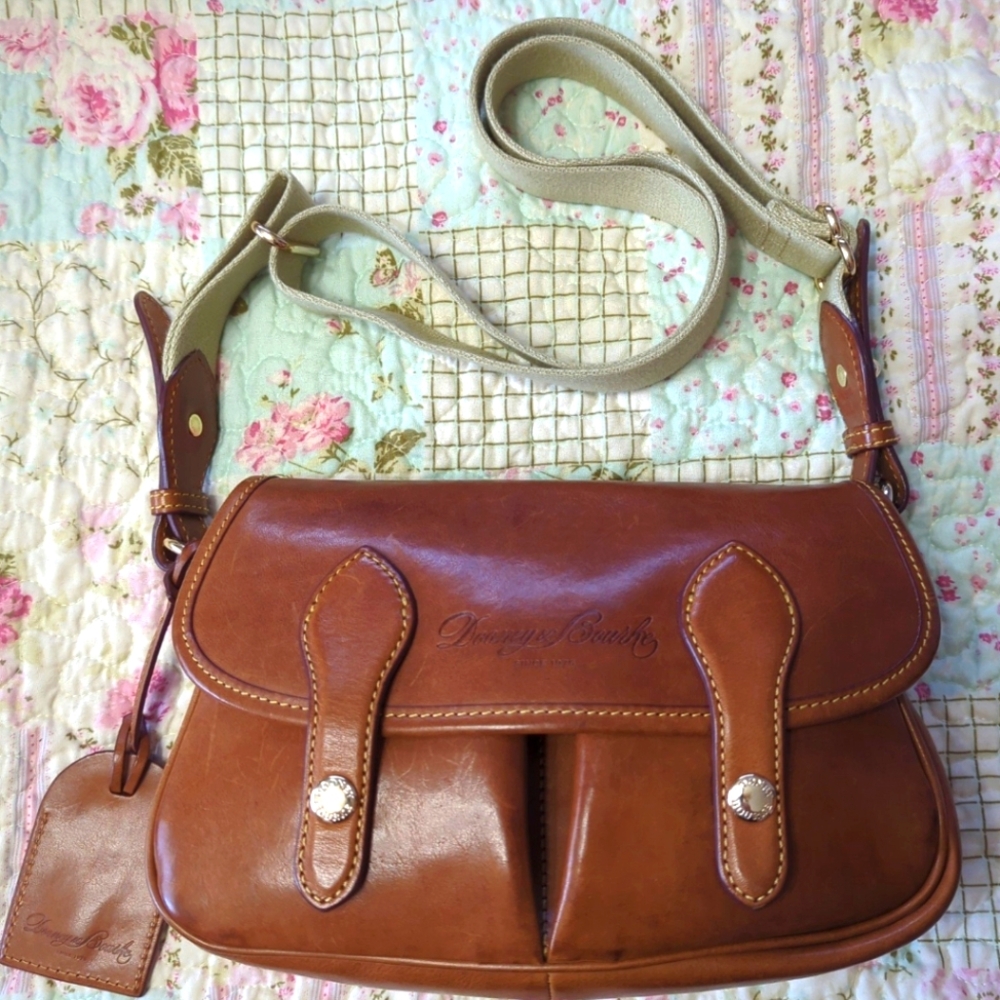 Dooney and Bourke Florentine Vacchetta Leather Ellie Bag